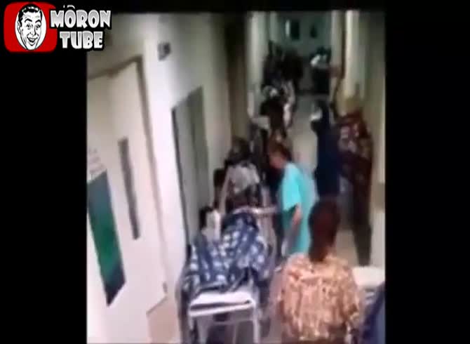 Video :In a hospital, a guy is put to death